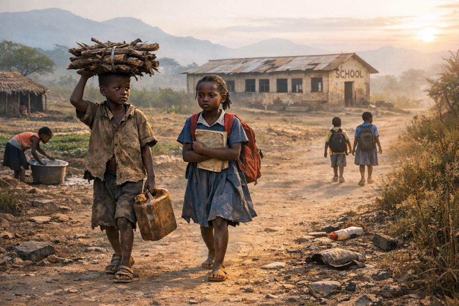 The Effect of Poverty on School Attendance in Africa